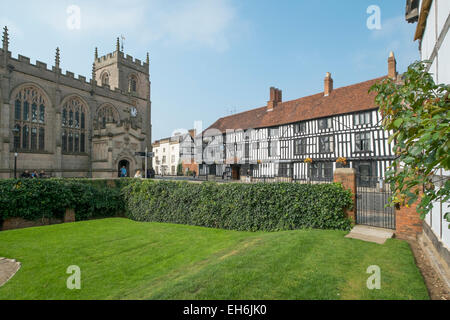 -Upon-Avon, England: Die hübsche Stadt Stratford ist der Geburtsort von Shakespeare. Stockfoto