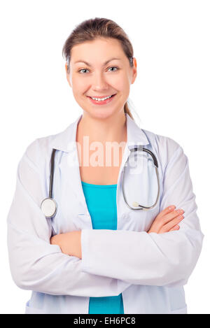Porträt einer schönen Arzt mit Stethoskop Stockfoto