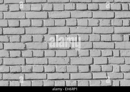 Brick Wall In weißer Farbe, Stockfoto