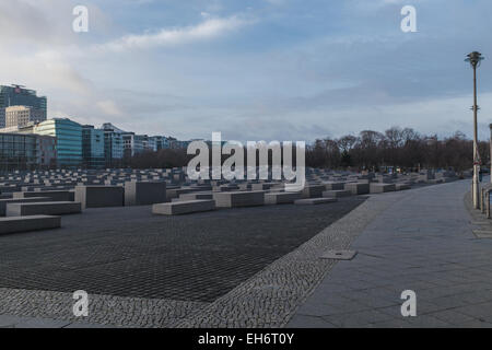 Europa, Deutschland, Berlin, das Denkmal für die ermordeten Juden von Europa Deutsch: Denkmal Für Die Ermordeten Juden Europas Stockfoto