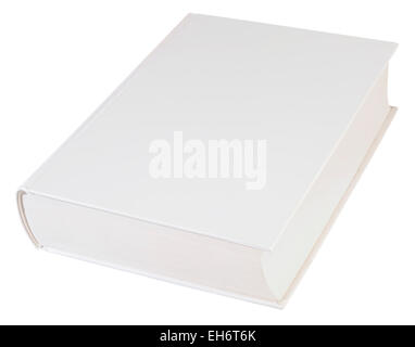 Leere Hardbook Abdeckung isoliert mit Clipping-Pfad Stockfoto