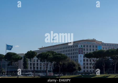 Vereinten Nationen FAO (Food and Agriculture Organization) Gebäude in Rom Stockfoto