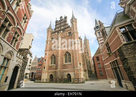 Die Vleeshuis auch Metzger Hall oder Fleisch Hall, ist eine ehemalige Guildhall in das Zentrum von Antwerpen, erbaut im frühen 16. Jahrhundert Stockfoto