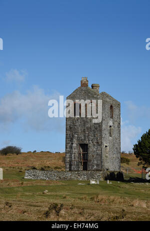 Houseman´s Maschinenhaus, ehemals Teil der Phoenix United Mine und heute die Schergen Heritage Centre, Schergen, Cornwall. Stockfoto