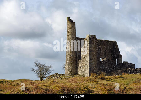 Neue Phoenix Mine Maschinenhaus (aka Tal Silberbergwerk) in der Nähe von Schergen, Cornwall Stockfoto