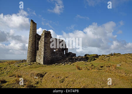 Neue Phoenix Mine Maschinenhaus (aka Tal Silberbergwerk) in der Nähe von Schergen, Cornwall Stockfoto