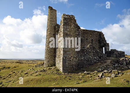 Neue Phoenix Mine Maschinenhaus (aka Tal Silberbergwerk) in der Nähe von Schergen, Cornwall Stockfoto