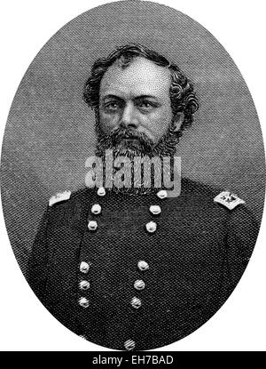 Gravur der Union Generalmajor Quincy Adams Gillmore Stockfoto