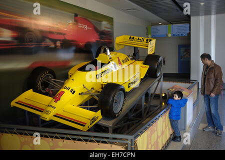 Rennen-Auto-Ausstellung in New Jersey USA Liberty Science Center Stockfoto