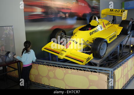 Rennen-Auto-Ausstellung in New Jersey USA Liberty Science Center Stockfoto