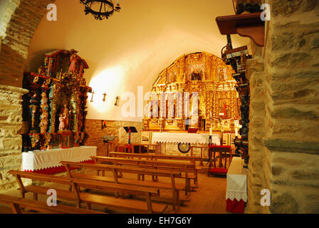 El Acebo, Comarca de El Bierzo. Sankt-Michael-Kirche Stockfoto