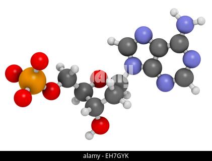 Deoxyadenosine Monophosphate Molekül Stockfoto