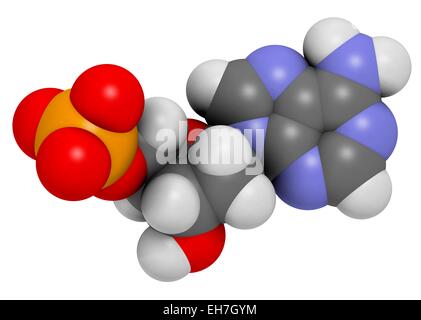 Deoxyadenosine Monophosphate Molekül Stockfoto