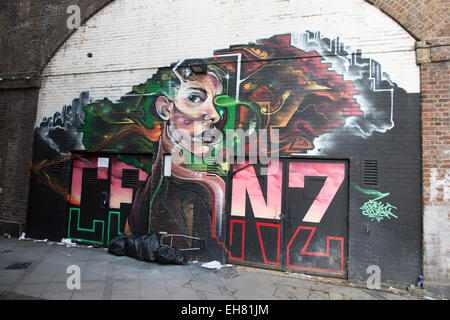 Grafitti-Kunst in Camden Town, London. Stockfoto