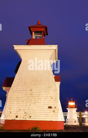 St John Leuchttürme in Saint John, New Brunswick, Kanada Stockfoto