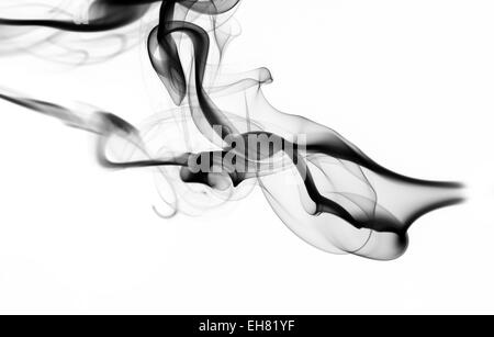 Abstrakte weißen Rauch Muster und Form auf weißem Hintergrund Stockfoto