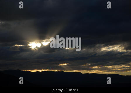 Doughboy Berg gewiegt von Nacht Kappe reicht, New-South.Wales, Australien. Stockfoto