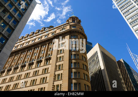 Sydney architektonische Kontraste - Sandstein und moderne Stockfoto