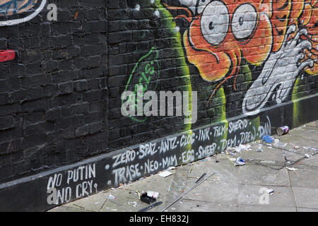 Grafitti-Kunst in Camden Town, London. Stockfoto