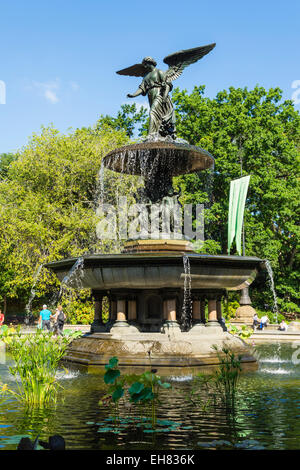 Bethesda-Brunnen, Central Park, Manhattan, New York City, New York, Vereinigte Staaten von Amerika, Nordamerika Stockfoto