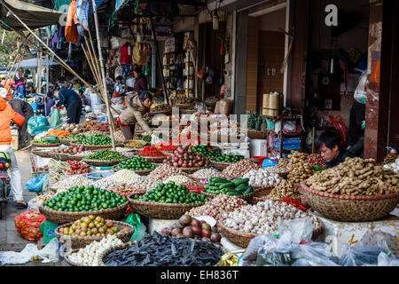 Markt in der Altstadt, Hanoi, Vietnam, Indochina, Südostasien, Asien Stockfoto
