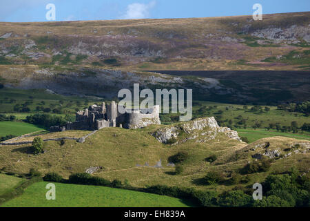 Position Cennen Castle, in der Nähe von Llandeilo, Brecon Beacons National Park, Carmarthenshire, Wales, Vereinigtes Königreich, Europa Stockfoto