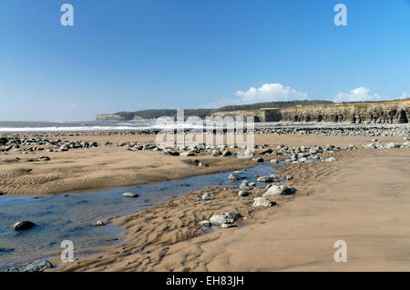 Col Richards Bay, Llantwit Major, Glamorgan Heritage Coast, Vale of Glamorgan, South Wales, Vereinigtes Königreich. Stockfoto