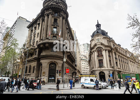 Das Börsengebäude, Santiago, Chile, Südamerika Stockfoto