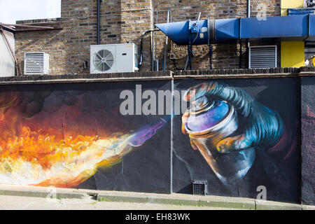 Grafitti-Kunst in Camden Town, London. Stockfoto