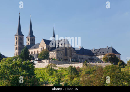 Kloster Michaelsberg Kloster, UNESCO-Weltkulturerbe Bamberg, Franken, Bayern, Deutschland, Europa Stockfoto
