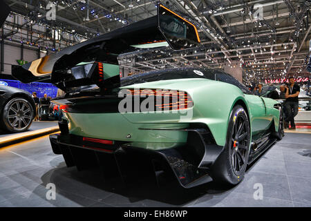 Aston Martin Vulcan gezeigt auf der Genfer Motor Show 2015 Stockfoto