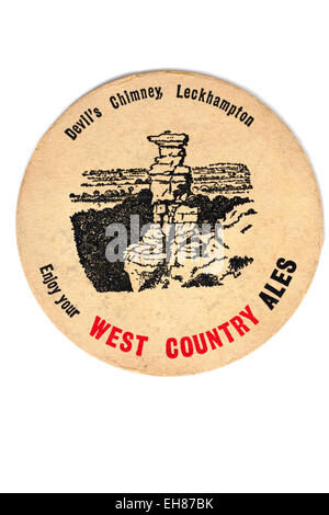 Vintage simGangster Werbung West Country Ales Stockfoto