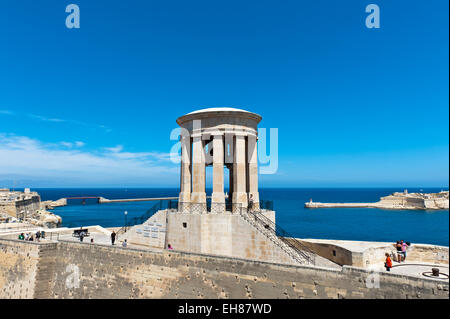 Belagerung Bell War Memorial, Altstadt, Valletta, Malta Stockfoto