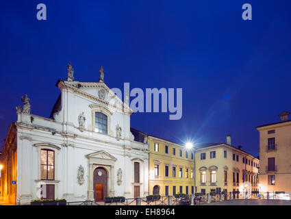 Santa Maria Kirche, Piazza Signori, Vicenza, UNESCO World Heritage Site, Veneto, Italien, Europa Stockfoto