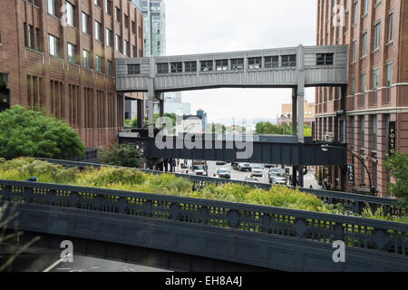 Hohe Linie öffentlicher Park, Meatpacking District, New York City, New York, Vereinigte Staaten von Amerika, Nordamerika Stockfoto