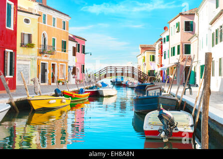 Burano Italien Stockfoto