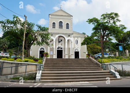 Römisch-katholische Kathedrale der Unbefleckten Empfängnis in Victoria, Mahé, Seychellen Stockfoto