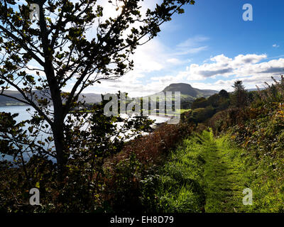 Lurigethan von Cliff Walk Cushendall Stockfoto