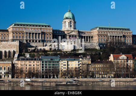 Budaer Burg, jetzt die Nationalgalerie und das historische Museum Budapest, Castle Hill, Budapest Stockfoto