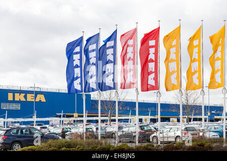 IKEA Einrichtungshaus, Giltbrook Retail Park, Nottinghamshire, England, UK Stockfoto