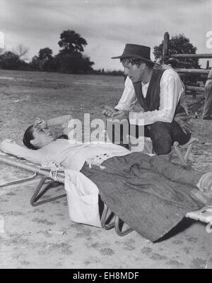 AUDREY HEPBURN Burt Lancaster.The Unforgiven 1960. © Smp/Globe Fotos/ZUMA Draht/Alamy Live-Nachrichten Stockfoto