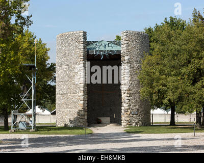 München Deutschland Dachau Concentration Camp Memorial Kirchengebäude Stockfoto