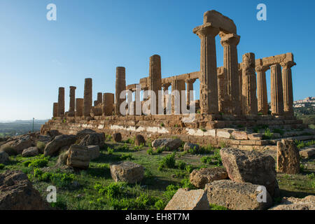 Agrigent, Tal der Tempel, Tempio della Giunone Stockfoto