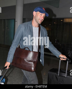 Promis am Toronto Pearson internationaler Flughafen mit: Corey Stoll Where: Toronto, Kanada bei: 03 Sep 2014 Stockfoto