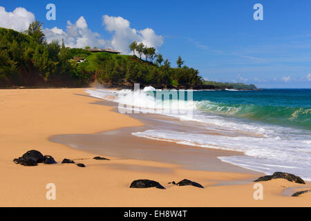 Secret Beach in der Nähe von Kilauea Point, Kauai, Hawaii, USA Stockfoto