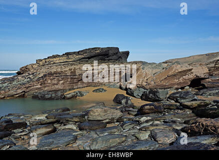 Trebarwith Strand, Cornwall, UK Stockfoto