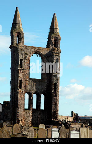 Ruinen der St. Andrews Cathedral Stockfoto
