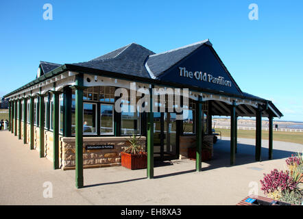 Der alte Pavillon des Old Course in St. Andrews Stockfoto