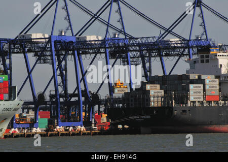 Felixstowe Docks Stockfoto