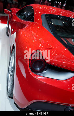 Ferrari 488 GTB startet auf der Genfer Motor Show 2015 Stockfoto